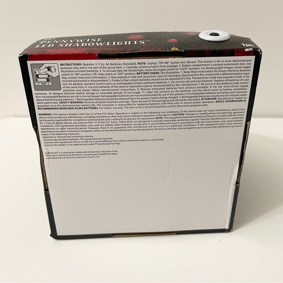 Pennywise LED Shadowlights Rotating Halloween Scene Light Up Decor - Picture 6 of 11